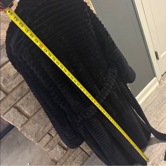 Soma Black Ribbed Robe - Picture 6 of 8